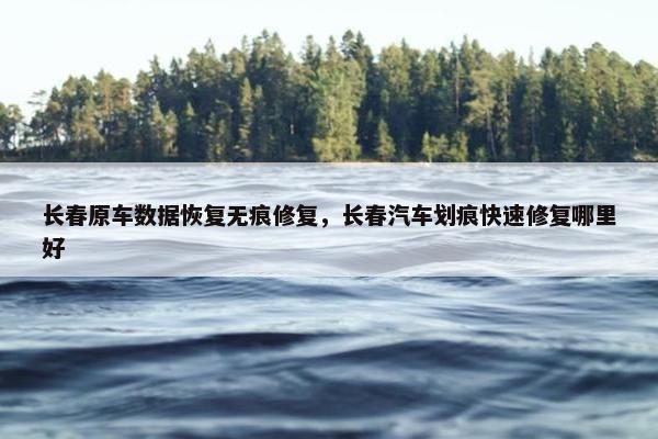 长春原车数据恢复无痕修复，长春汽车划痕快速修复哪里好