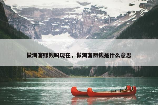 做淘客赚钱吗现在，做淘客赚钱是什么意思