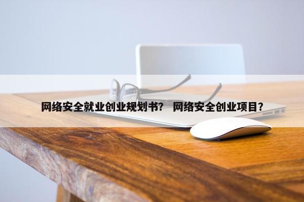 网络安全就业创业规划书？ 网络安全创业项目？