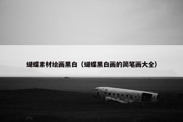 蝴蝶素材绘画黑白（蝴蝶黑白画的简笔画大全）