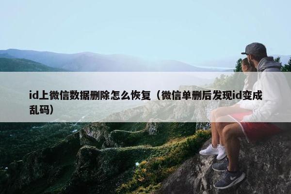 id上微信数据删除怎么恢复（微信单删后发现id变成乱码）