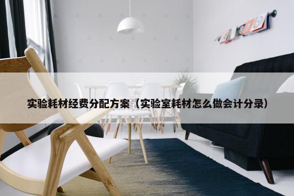 实验耗材经费分配方案（实验室耗材怎么做会计分录）