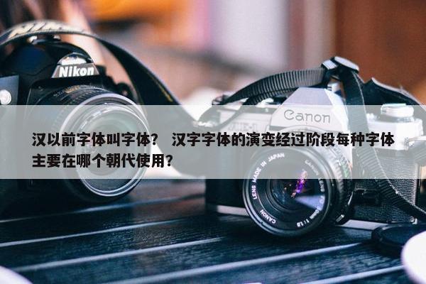 汉以前字体叫字体？ 汉字字体的演变经过阶段每种字体主要在哪个朝代使用？