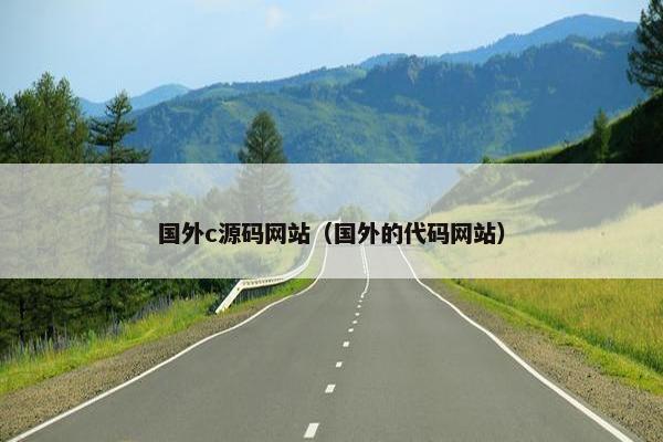 国外c源码网站（国外的代码网站）