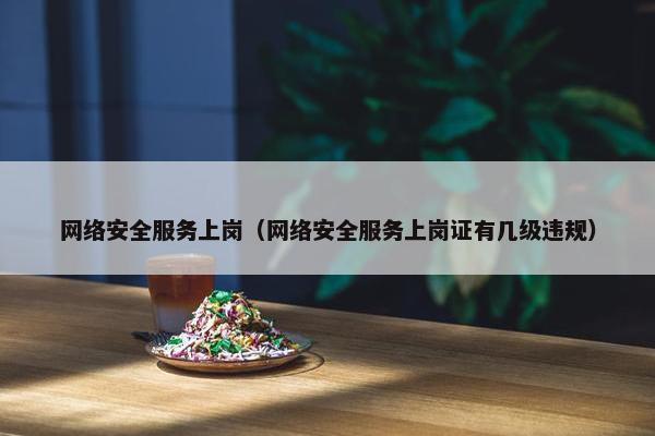 网络安全服务上岗（网络安全服务上岗证有几级违规）