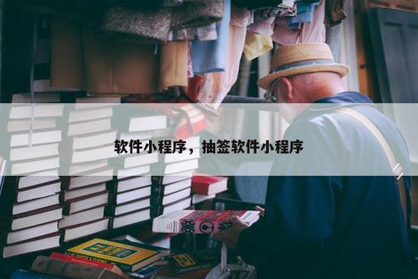 软件小程序，抽签软件小程序