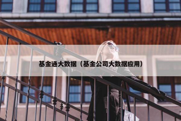 基金通大数据（基金公司大数据应用）