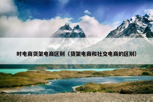 时电商货架电商区别（货架电商和社交电商的区别）