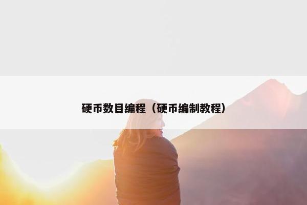 硬币数目编程（硬币编制教程）