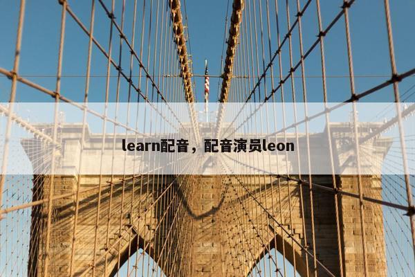 learn配音，配音演员leon