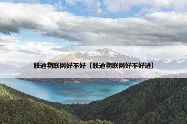 联通物联网好不好（联通物联网好不好进）