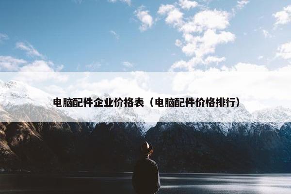 电脑配件企业价格表（电脑配件价格排行）
