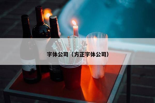 字体公司（方正字体公司）