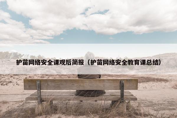 护苗网络安全课观后简报（护苗网络安全教育课总结）