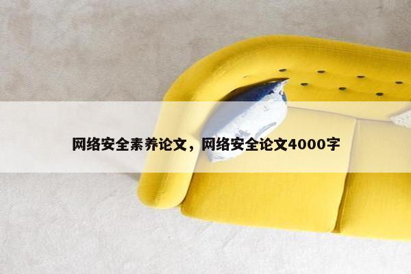 网络安全素养论文，网络安全论文4000字