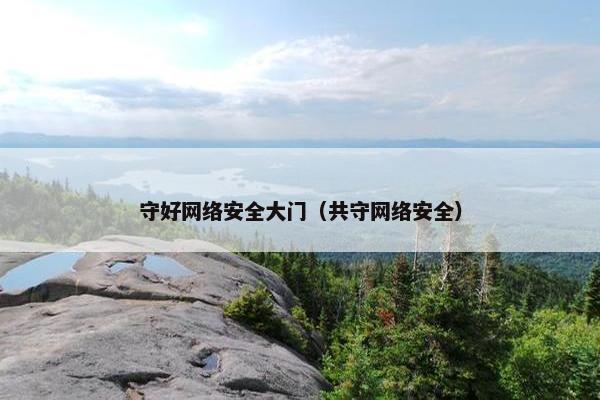 守好网络安全大门（共守网络安全）