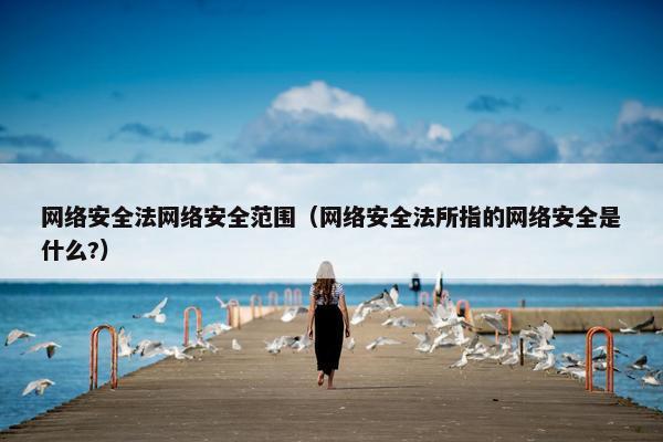 网络安全法网络安全范围（网络安全法所指的网络安全是什么?）