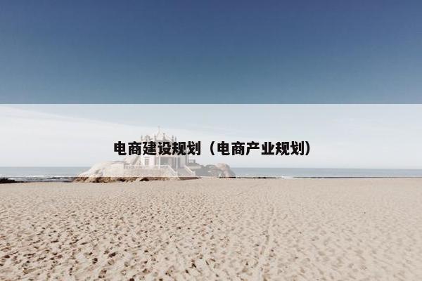 电商建设规划（电商产业规划）