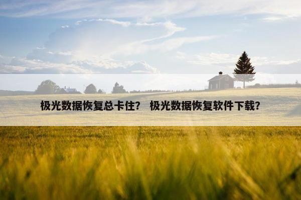 极光数据恢复总卡住？ 极光数据恢复软件下载？