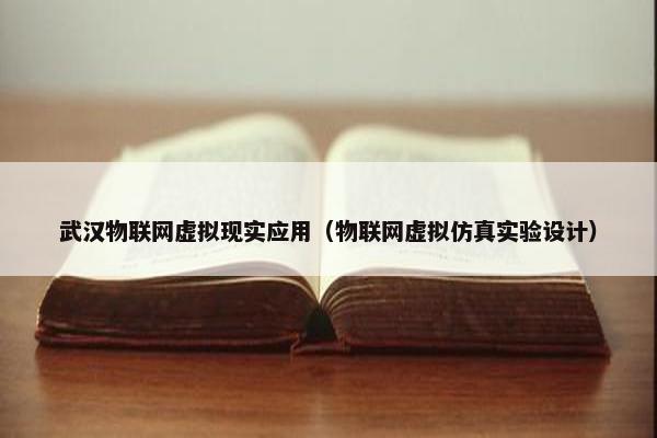 武汉物联网虚拟现实应用（物联网虚拟仿真实验设计）
