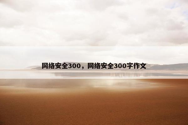 网络安全300，网络安全300字作文