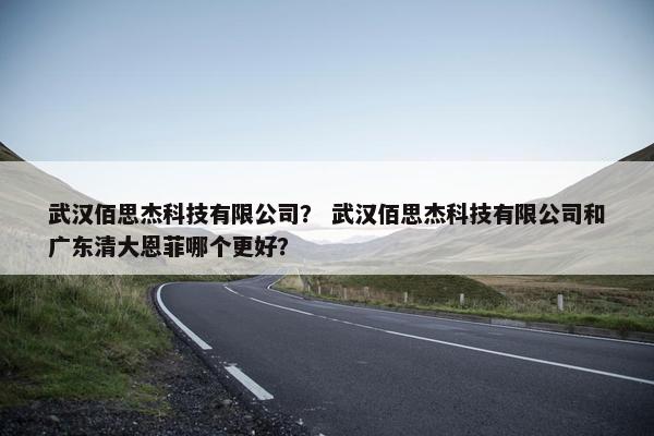 武汉佰思杰科技有限公司？ 武汉佰思杰科技有限公司和广东清大恩菲哪个更好？