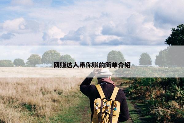 网赚达人带你赚的简单介绍