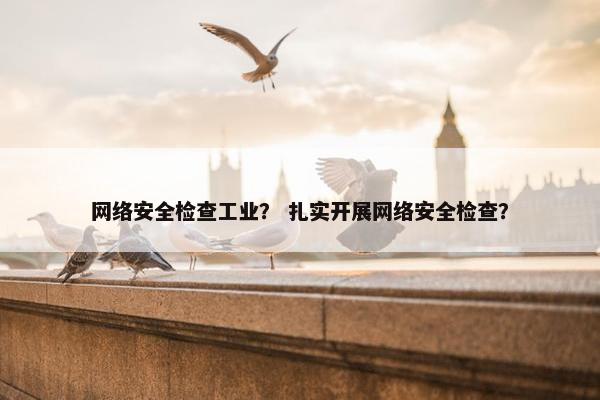 网络安全检查工业？ 扎实开展网络安全检查？