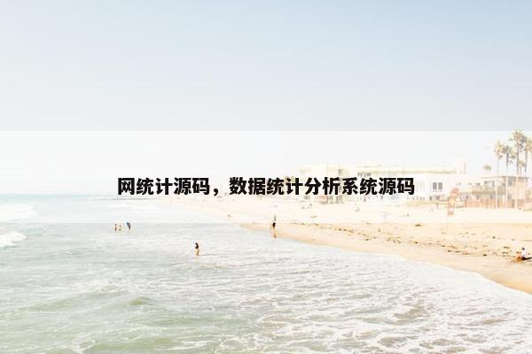 网统计源码，数据统计分析系统源码
