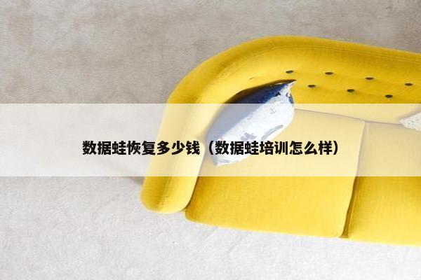 数据蛙恢复多少钱（数据蛙培训怎么样）