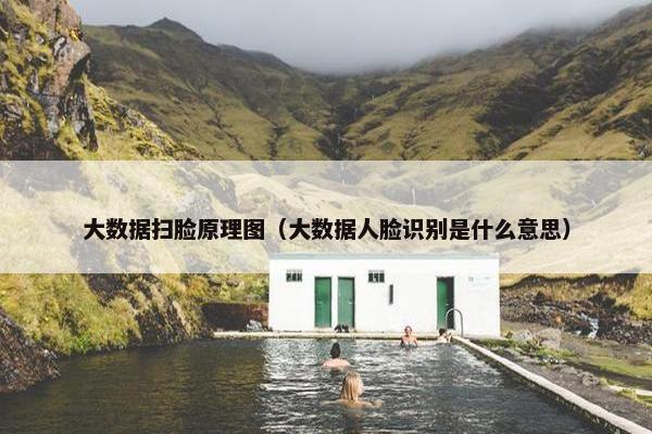 大数据扫脸原理图（大数据人脸识别是什么意思）