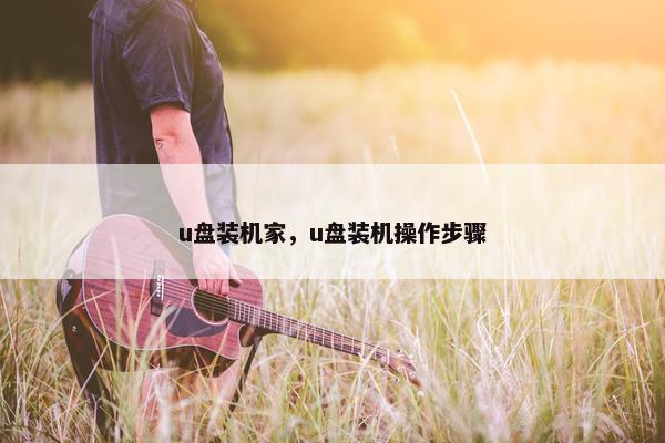 u盘装机家，u盘装机操作步骤