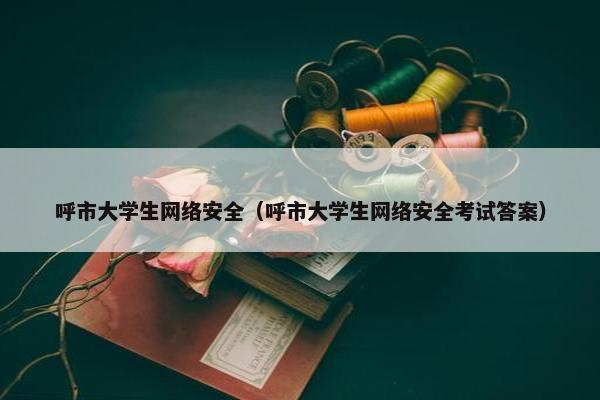 呼市大学生网络安全（呼市大学生网络安全考试答案）