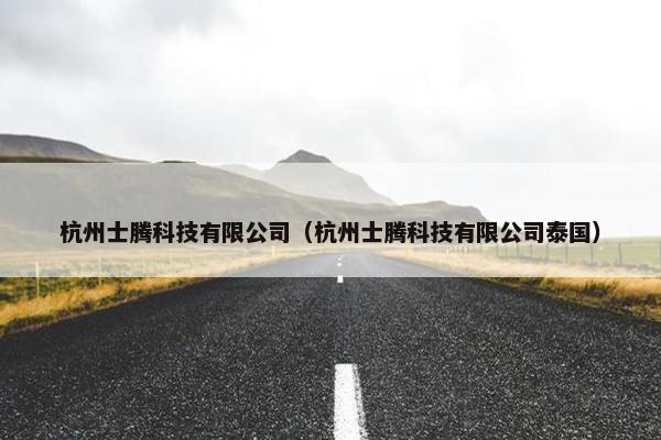 杭州士腾科技有限公司（杭州士腾科技有限公司泰国）