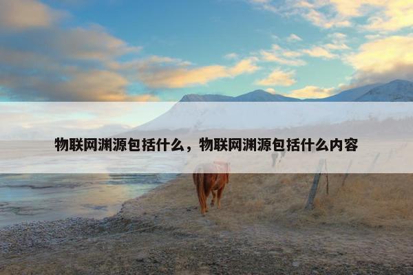 物联网渊源包括什么，物联网渊源包括什么内容