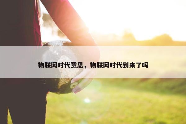 物联网时代意思，物联网时代到来了吗