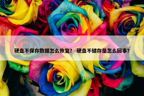 硬盘不保存数据怎么恢复？ 硬盘不储存是怎么回事？
