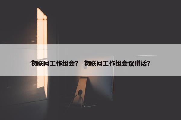 物联网工作组会？ 物联网工作组会议讲话？