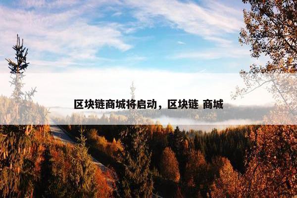 区块链商城将启动，区块链 商城