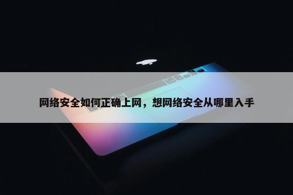 网络安全如何正确上网，想网络安全从哪里入手