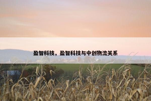 盈智科技，盈智科技与中创物流关系