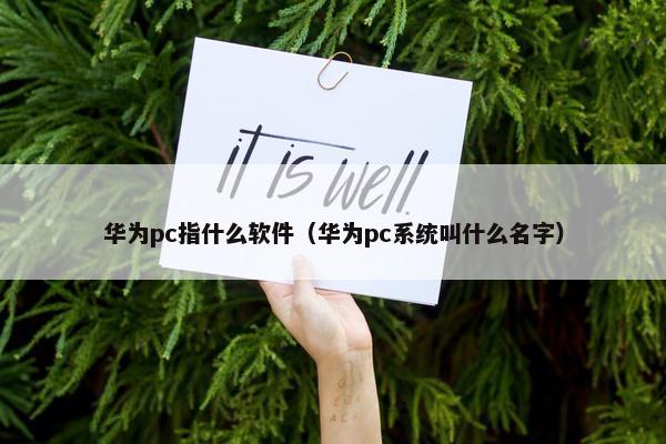 华为pc指什么软件（华为pc系统叫什么名字）