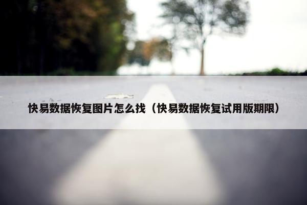 快易数据恢复图片怎么找（快易数据恢复试用版期限）