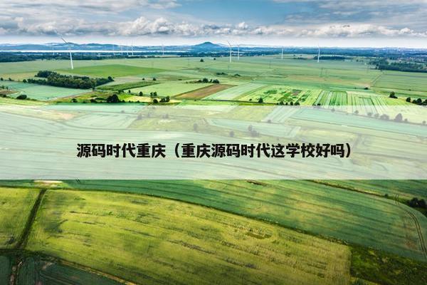 源码时代重庆（重庆源码时代这学校好吗）