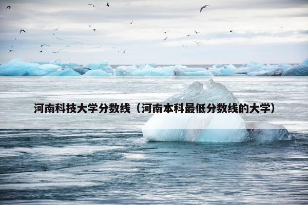 河南科技大学分数线（河南本科最低分数线的大学）