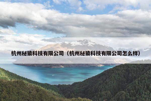 杭州秘猿科技有限公司（杭州秘猿科技有限公司怎么样）