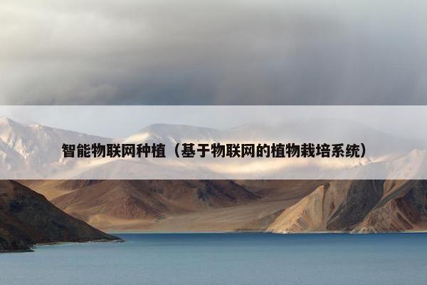 智能物联网种植（基于物联网的植物栽培系统）