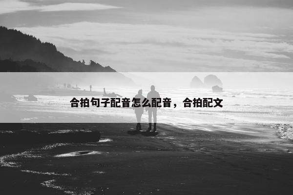 合拍句子配音怎么配音，合拍配文