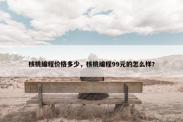 核桃编程价格多少，核桃编程99元的怎么样?