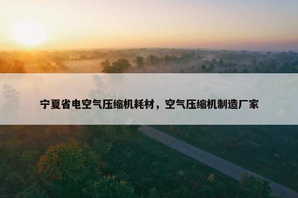 宁夏省电空气压缩机耗材，空气压缩机制造厂家
